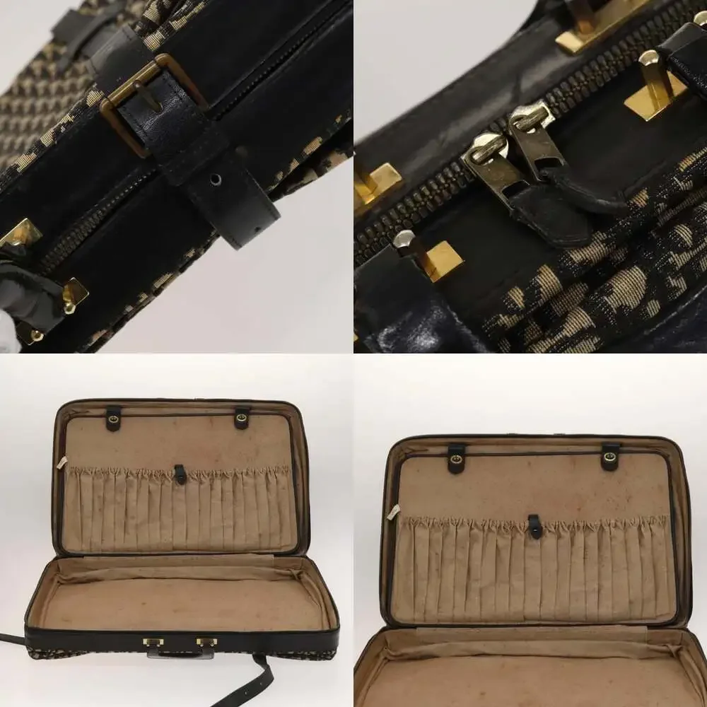 DIOR Trotter Canvas Trunk Navy Gold
